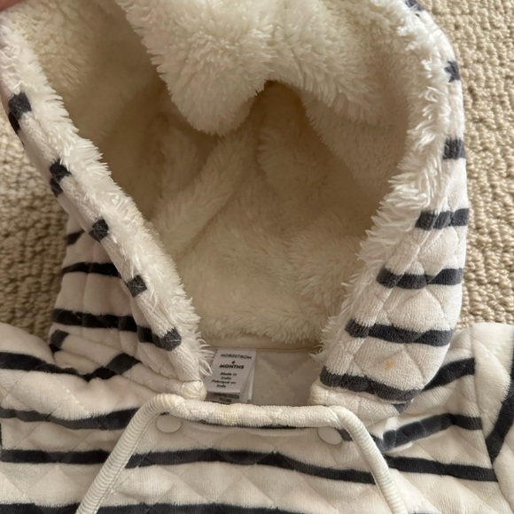 Nordstrom baby fleece button up jumpsuit - Picture 3 of 5